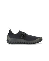 schwarze Slip-On Sneakers von Prada