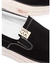 schwarze Slip-On Sneakers von VISVIM