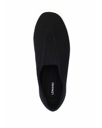 schwarze Slip-On Sneakers von Lemaire