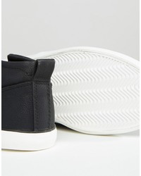 schwarze Slip-On Sneakers von Brave Soul