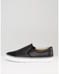 schwarze Slip-On Sneakers von Brave Soul