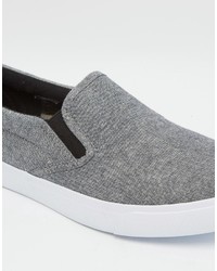 schwarze Slip-On Sneakers von Asos