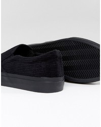 schwarze Slip-On Sneakers von Asos