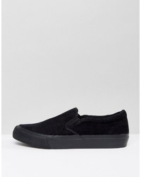 schwarze Slip-On Sneakers von Asos