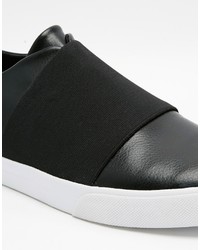 schwarze Slip-On Sneakers von Asos