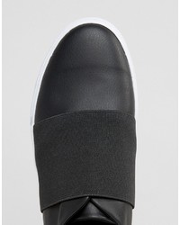 schwarze Slip-On Sneakers von Asos