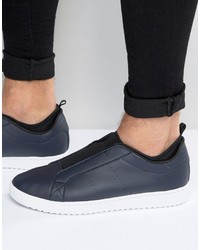 schwarze Slip-On Sneakers von Asos