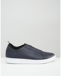 schwarze Slip-On Sneakers von Asos