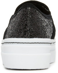 schwarze Slip-On Sneakers von Alice + Olivia