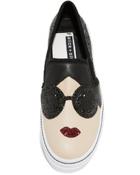 schwarze Slip-On Sneakers von Alice + Olivia