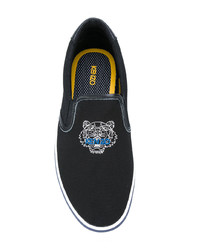 schwarze Slip-On Sneakers von Kenzo