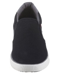schwarze Slip-On Sneakers von Tom Tailor
