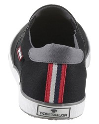 schwarze Slip-On Sneakers von Tom Tailor