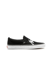 schwarze Slip-On Sneakers von Vans