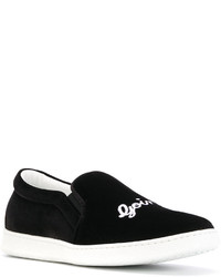 schwarze Slip-On Sneakers von Joshua Sanders