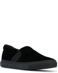 schwarze Slip-On Sneakers von Lanvin