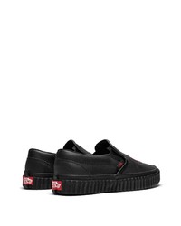 schwarze Slip-On Sneakers von Vans