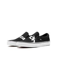 schwarze Slip-On Sneakers von Vans