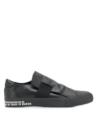 schwarze Slip-On Sneakers von Zucca