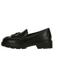 schwarze Slipper mit Quasten von Clarks