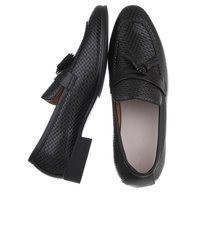 schwarze Slipper mit Quasten von Coolwalk