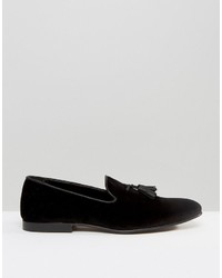 schwarze Slipper mit Quasten von Asos