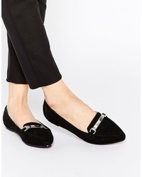 schwarze Slipper von Asos