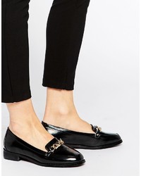 schwarze Slipper von Asos