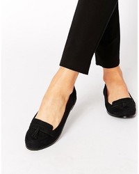 schwarze Slipper von Asos