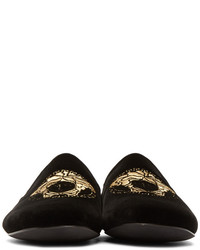 schwarze Slipper von Versace