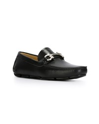 schwarze Slipper von Salvatore Ferragamo