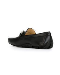 schwarze Slipper von Salvatore Ferragamo