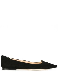 schwarze Slipper von Jimmy Choo