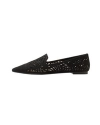 schwarze Slipper von Mango