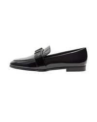 schwarze Slipper von Mango