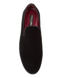 schwarze Slipper von Dolce & Gabbana