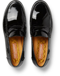 schwarze Slipper von Dolce & Gabbana