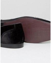 schwarze Slipper von Asos