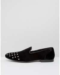 schwarze Slipper von Asos