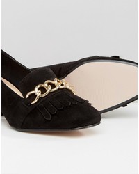 schwarze Slipper von Asos