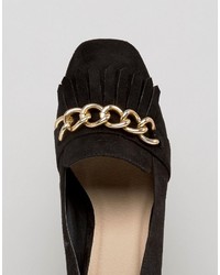 schwarze Slipper von Asos