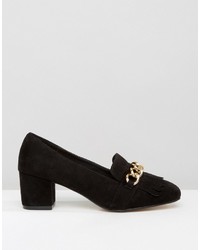 schwarze Slipper von Asos