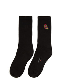 schwarze Socken mit Paisley-Muster von Noah NYC