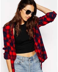 schwarze Sonnenbrille von Asos