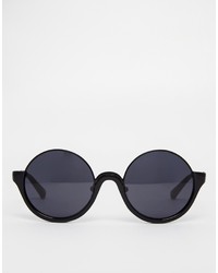 schwarze Sonnenbrille von Linda Farrow