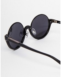 schwarze Sonnenbrille von Linda Farrow