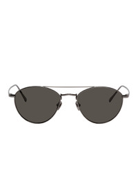 schwarze Sonnenbrille von Linda Farrow Luxe