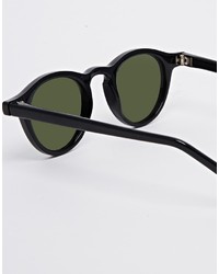 schwarze Sonnenbrille von Reclaimed Vintage