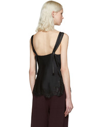 schwarze Spitze Bluse von Helmut Lang