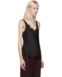 schwarze Spitze Bluse von Helmut Lang